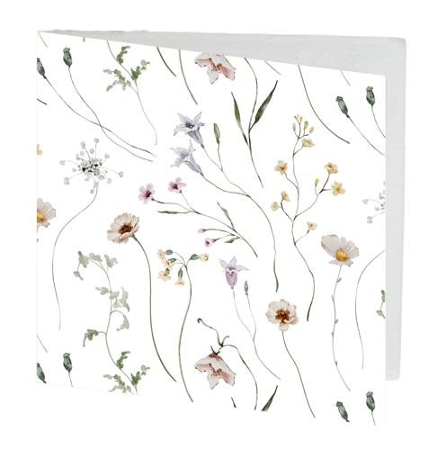 Gift Card Summer Meadow Pack of 10 with Envelopes 7cmx7cm