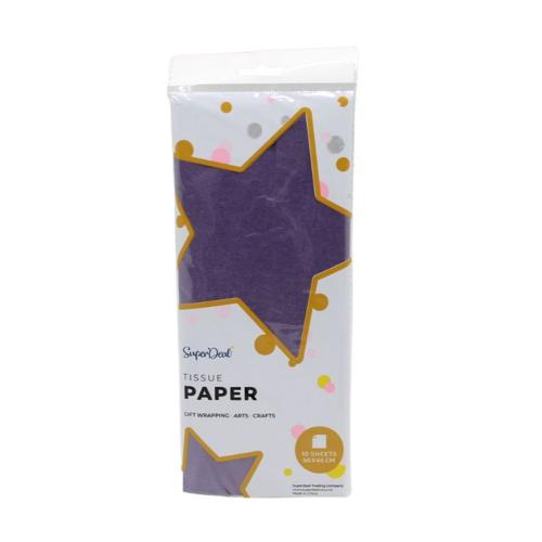 Tissue Paper Eggplant Pack of 10 51x66cm