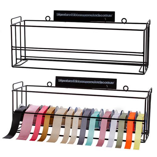 Ribbon Stand Stackable Black 62x18x23cmH