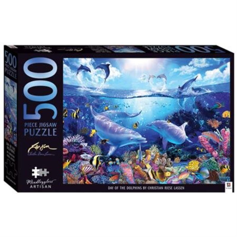 Jigsaw Puzzle -  Mindbogglers Artisan Day of the Dolphins (500pc)