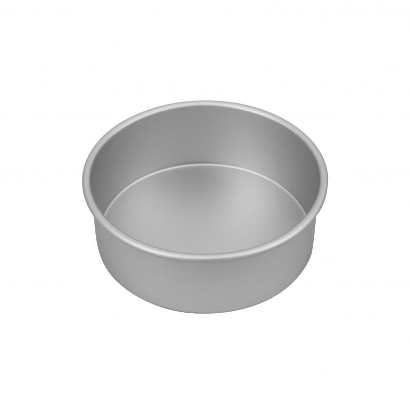 Bakemaster Silver Anodised Round Cake Pan 20x7.5cm
