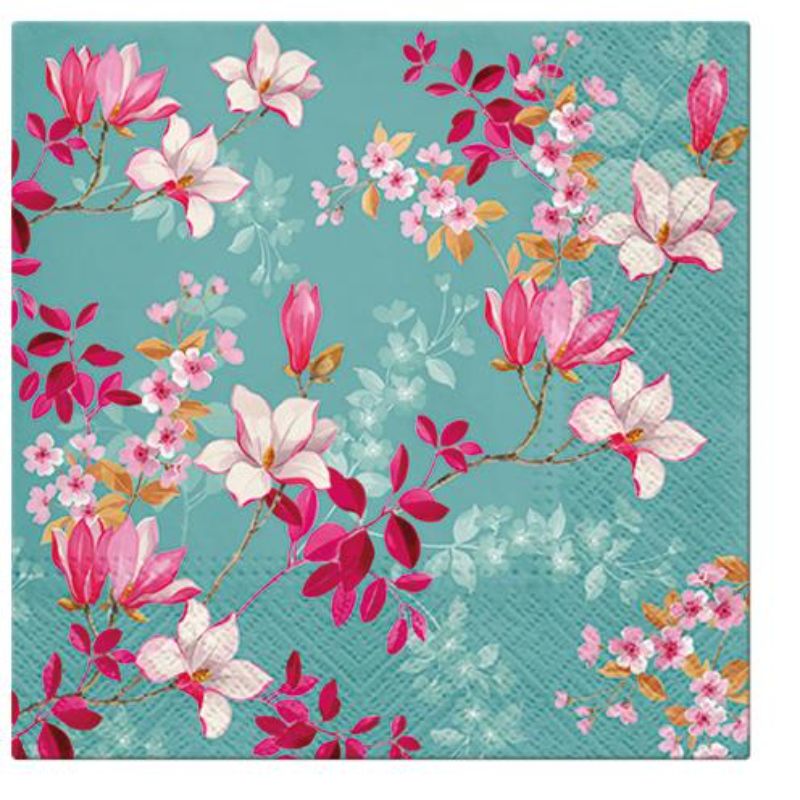 Paw Lunch Napkins 33cm Pack Of 20 | 3 Ply | Magnolia