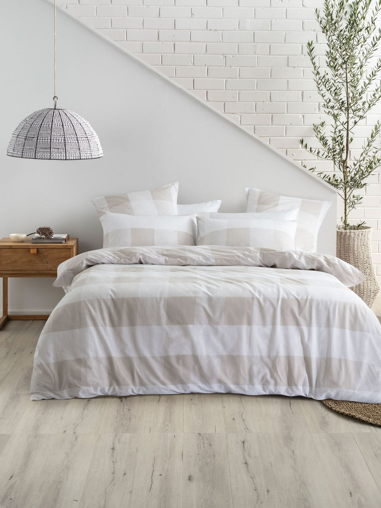 Alec Duvet Cover Set by Nu Edition - King - Mushroom