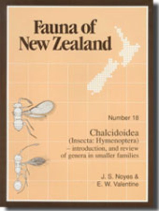 Paperback book cover of FAUNA 18 - CHALCIDOIDEA showcasing chalcid wasps, authored by J Noyes, rich in ecological insights.