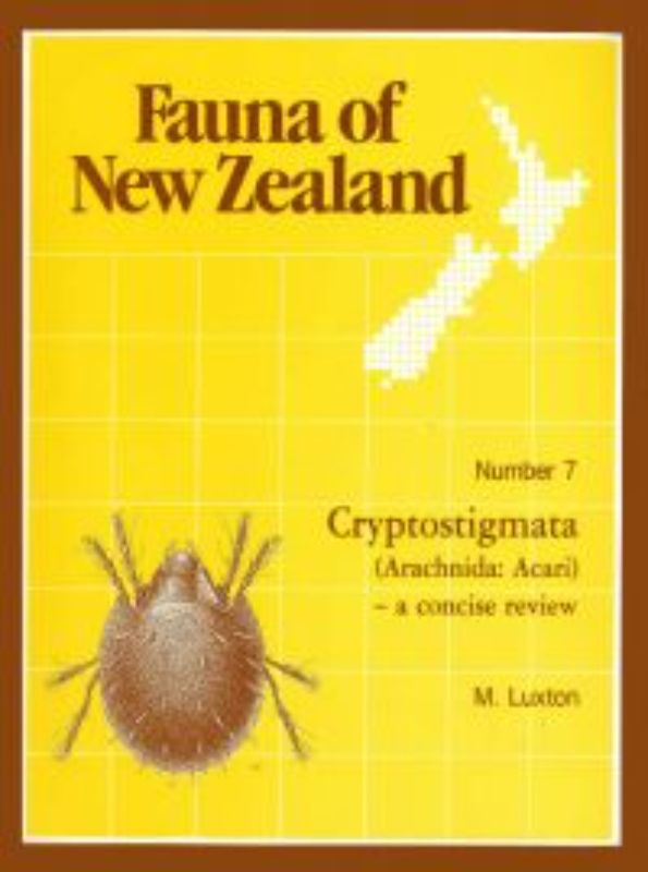 Comprehensive guide on New Zealand's cryptostigmata invertebrates by M Luxton with 106 illustrated pages.