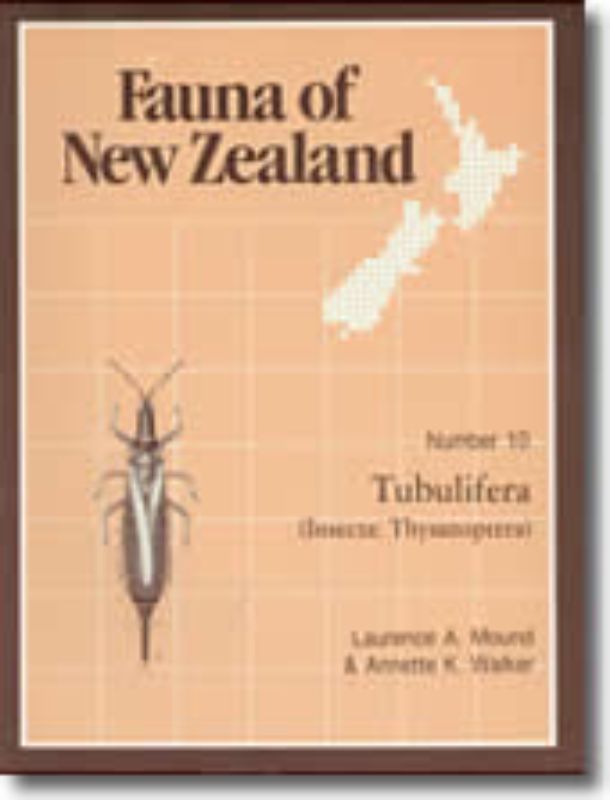 FAUNA 10 - TUBULIFERA paperback showcasing New Zealand's invertebrates, featuring 140 illustrated pages by L Mound.