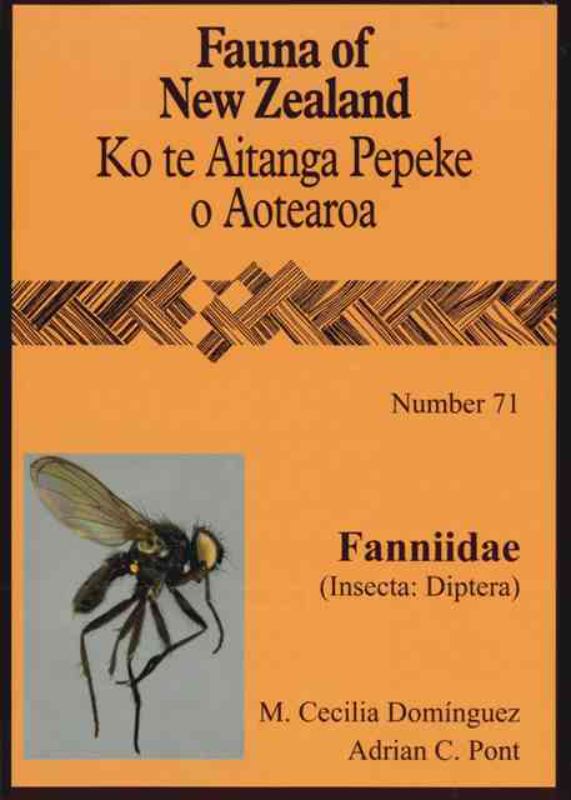 Paperback book 'Fauna of New Zealand Number 71 Fanniidae' explores the ecological role of Fanniid flies in detail.