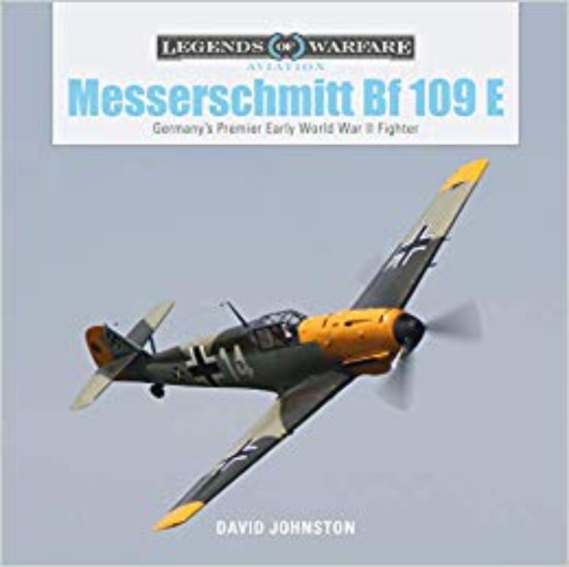 A hardback book detailing the history and impact of the Messerschmitt Bf109E fighter aircraft in WWII.