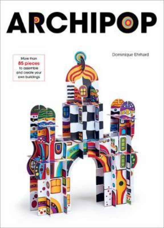 Engaging Archipop building kit featuring 85+ pieces to create unique models inspired by Hundertwasser's architecture.