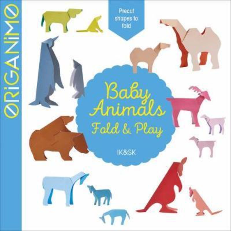 Interactive paper engineering book featuring 32 pages of adorable baby animals for creative folding and play.