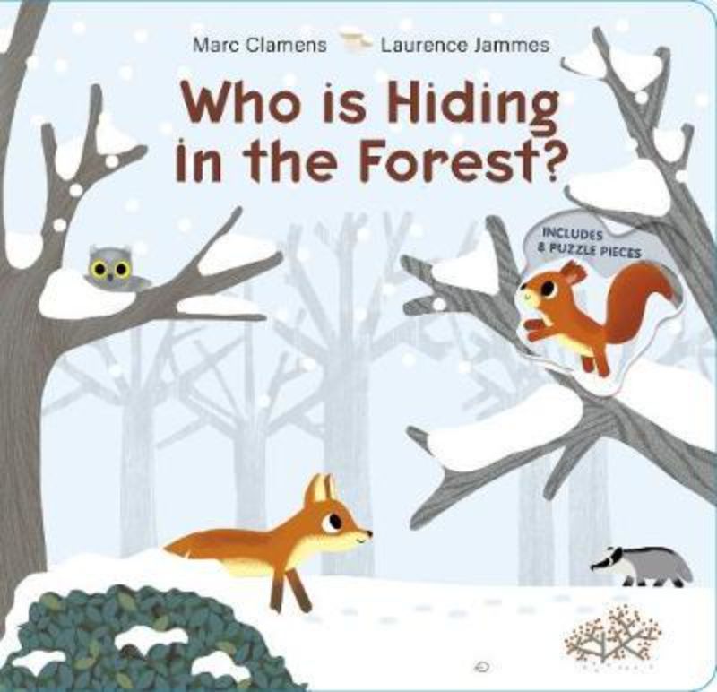 Interactive children's book featuring lift-the-flaps and removable pieces to explore forest animal homes.