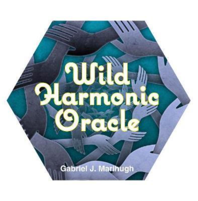 Wild Harmonic Oracle card deck featuring 65 illustrated circular cards exploring elemental relationships for creative guidance.