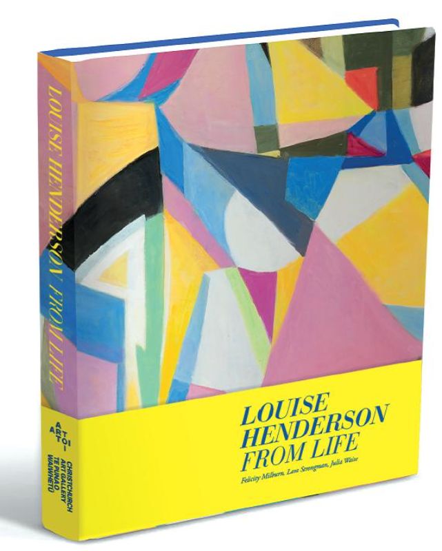 Hardback art book 'Louise Henderson - From Life' showcasing the artist's journey and abstract creations over seven decades.