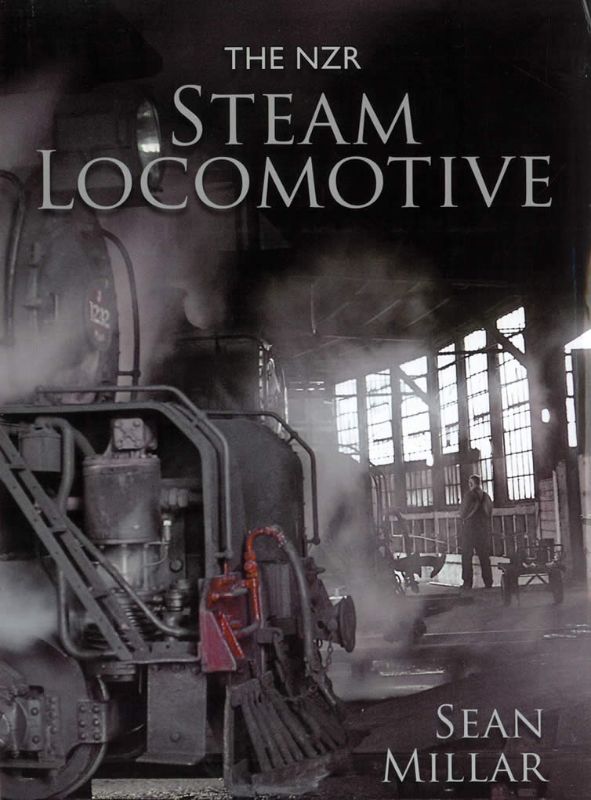 A hardback book detailing the history of NZR steam locomotives, featuring 336 pages and stunning black and white photographs.