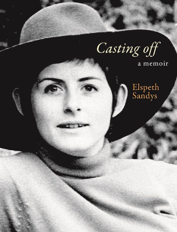 Cover of *Casting Off* by Elspeth Sandys, a memoir exploring identity and belonging through personal narratives.