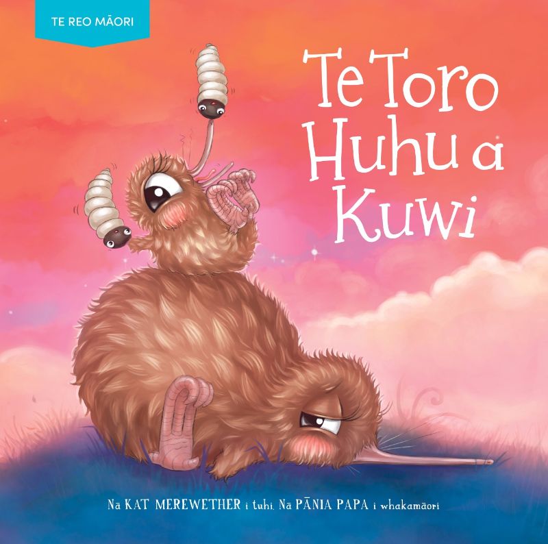 Children's book 'Te Toro Huhu a Kuwi' features colorful illustrations and follows a mother bird's quest for food.