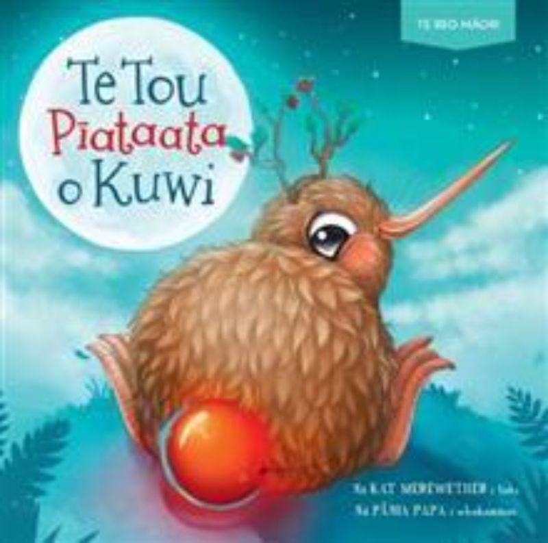 Colorful cover of 'Te Tou Piataata o Kuwi', a children's book about friendship featuring a charming kiwi bird.