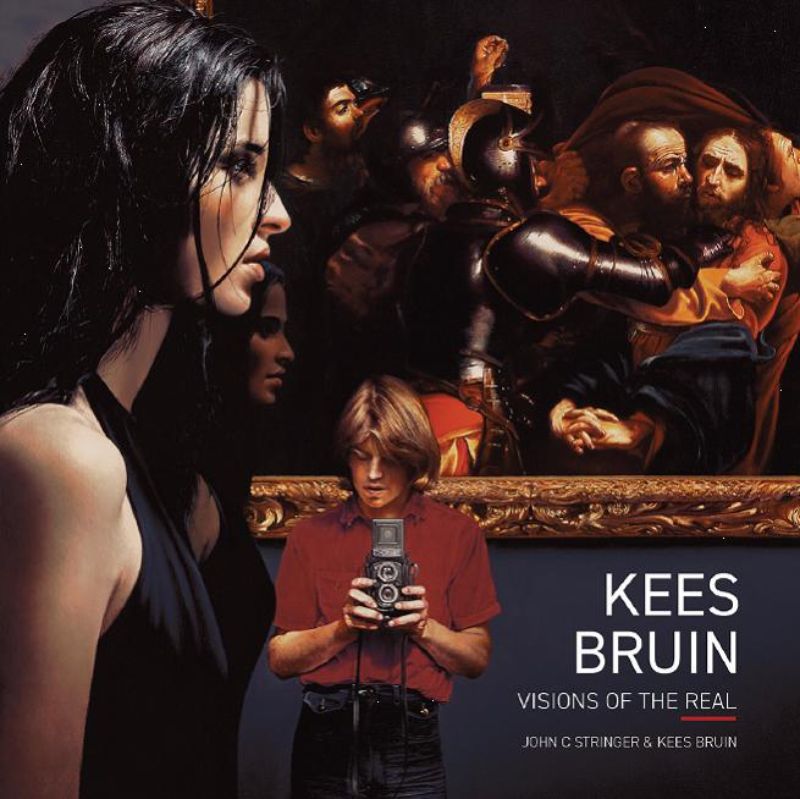 Hardback collection of Kees Bruin's visionary realism, showcasing 192 pages of striking landscapes and profound themes.