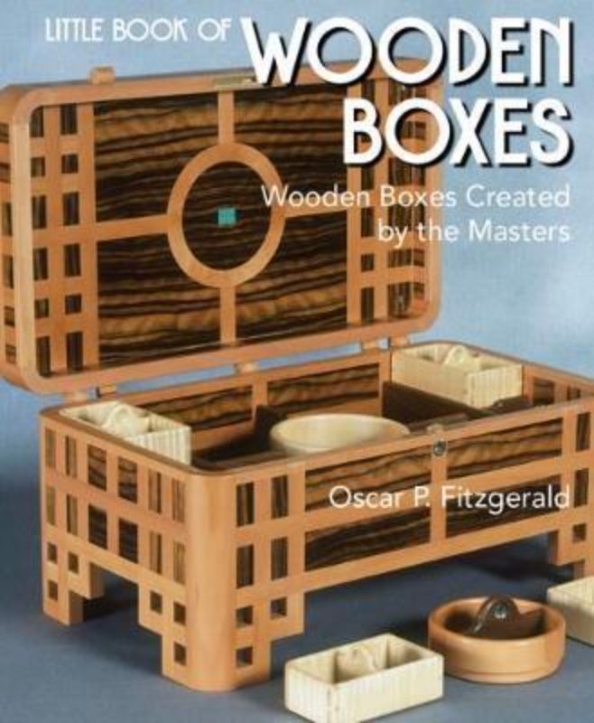 Exquisite hardcover book showcasing 31 talented woodworkers and stunning box designs with full-color photographs.