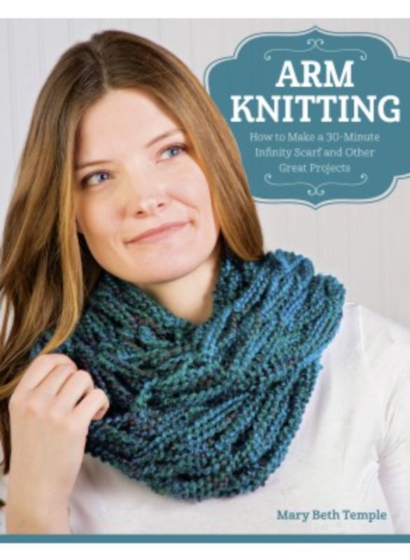 Guide to arm knitting with expert tips, 15 projects, and vibrant photos for creating stylish, chunky accessories.