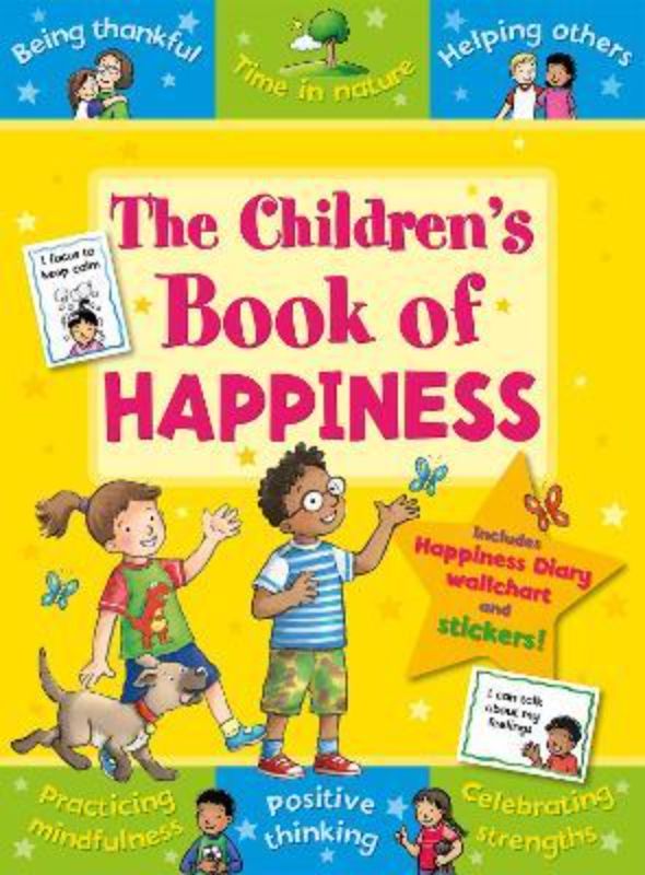 The Children's Book of Happiness promotes emotional wellbeing with playful illustrations and a wipe-clean diary for kids.