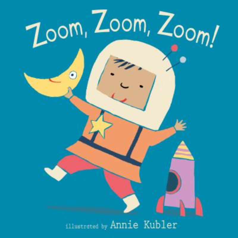 Hardback book 'Zoom Zoom Zoom' features vibrant illustrations and interactive nursery rhymes for early literacy in babies.