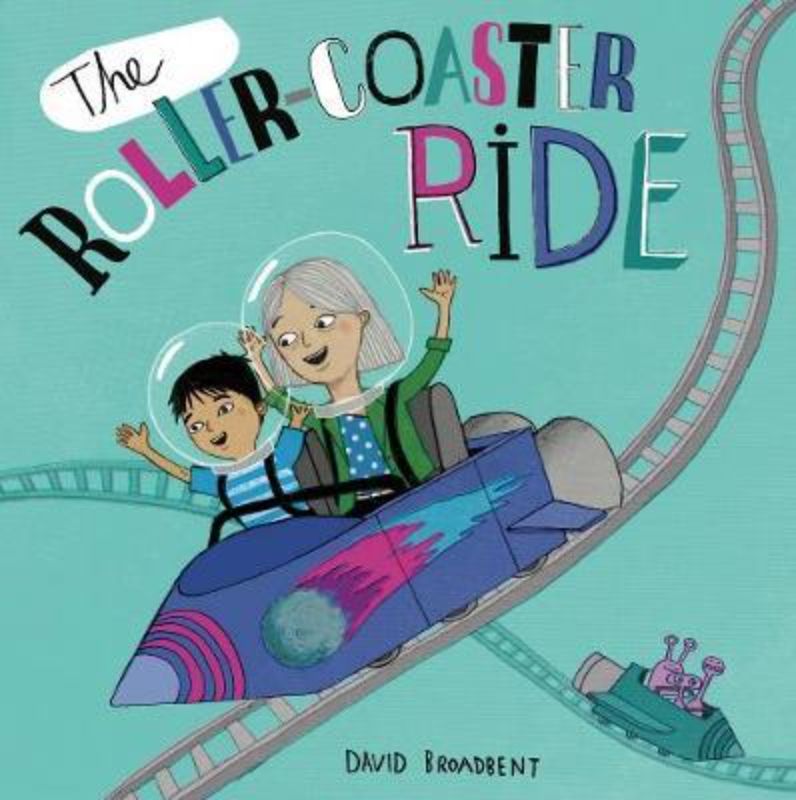 A vibrant children's book about Vincent and Grandma's exciting beach trip, featuring colorful illustrations and a roller coaster adventure.
