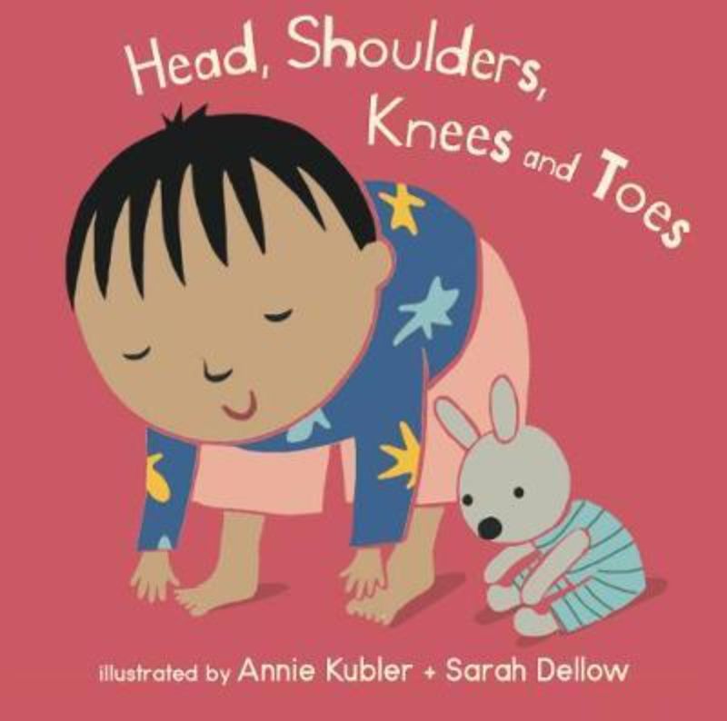 Hardback Baby Rhyme Time book featuring 'Head, Shoulders, Knees and Toes' for interactive reading and early learning.