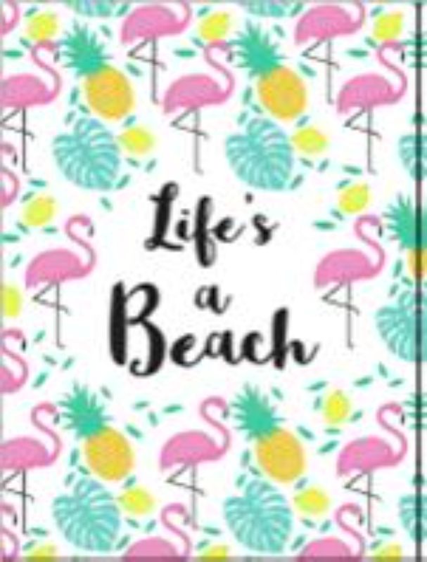 Hardback book 'Life's a Beach' featuring 160 uplifting quotes for beach lovers, measuring 101 x 136 mm.