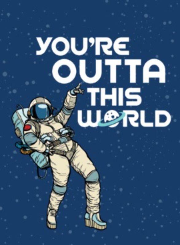 Hardback book titled 'Youre Outta This World' featuring 160 pages of inspirational quotes for self-discovery and motivation.