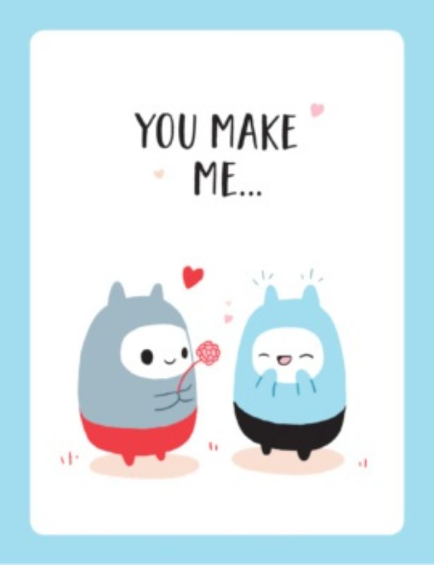 Charming hardback book with 64 illustrated pages celebrating love and connection, perfect for gifting to a partner.