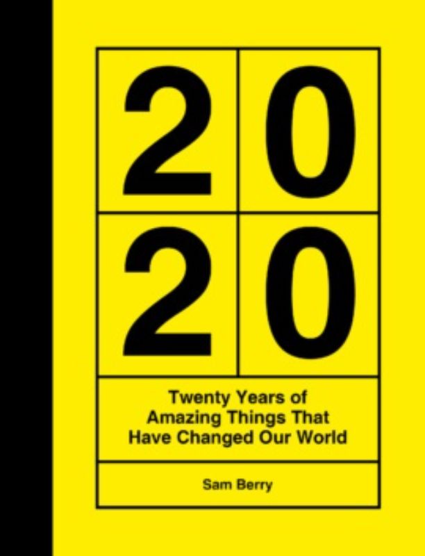 Hardback trivia book '2020: A Year in Review', featuring engaging facts on events and innovations of the year 2020.