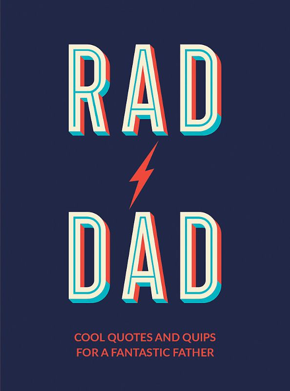 Hardback book celebrating awesome dads with inspirational quotes and humor, perfect for Father's Day gifts.