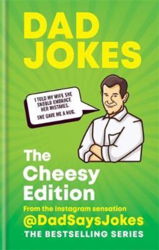 Hardback collection of 272 dad jokes, featuring cheesy humor from @DadSaysJokes for laughs and groans at any gathering.