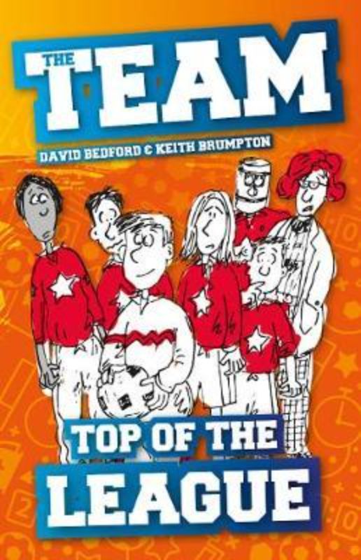 The Team: Top of the League Book 2 cover featuring young athletes in action, highlighting sportsmanship and teamwork themes.