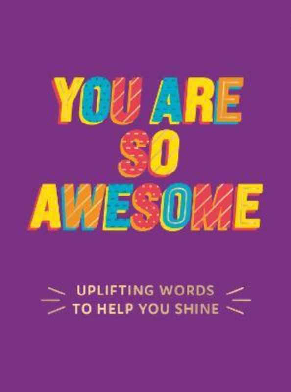 Hardcover book 'You Are So Awesome (Purple)' with motivational quotes for daily inspiration, measuring 101 x 136 mm.