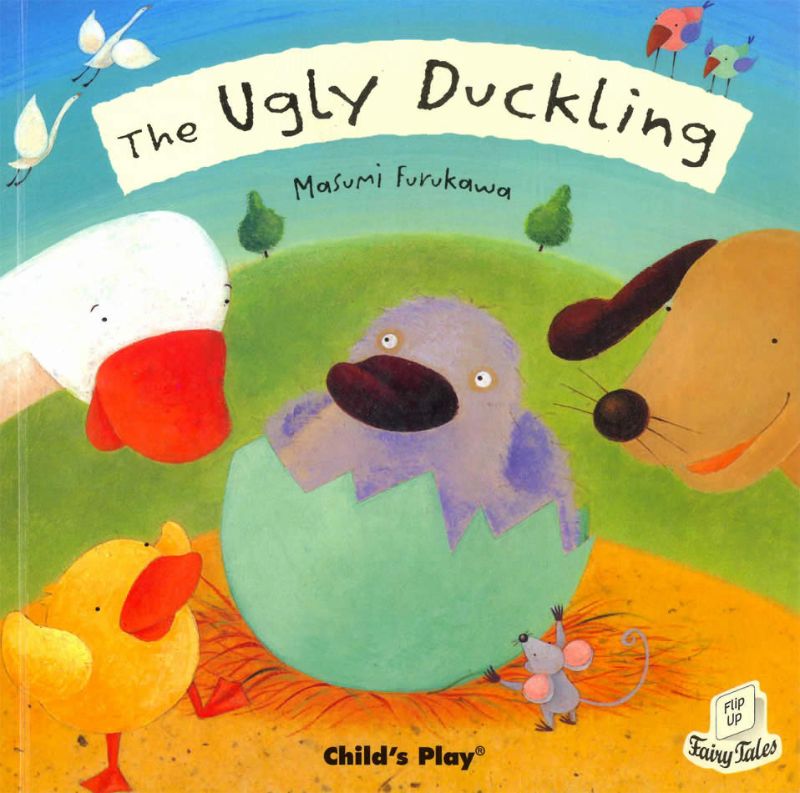 Delightful flip-up fairy tale book 'The Ugly Duckling' for young readers, featuring engaging illustrations and interactive flaps.