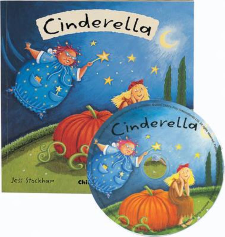 Softcover 'Cinderella' book with lift-up flaps and an Audio CD, perfect for engaging young readers in storytelling.
