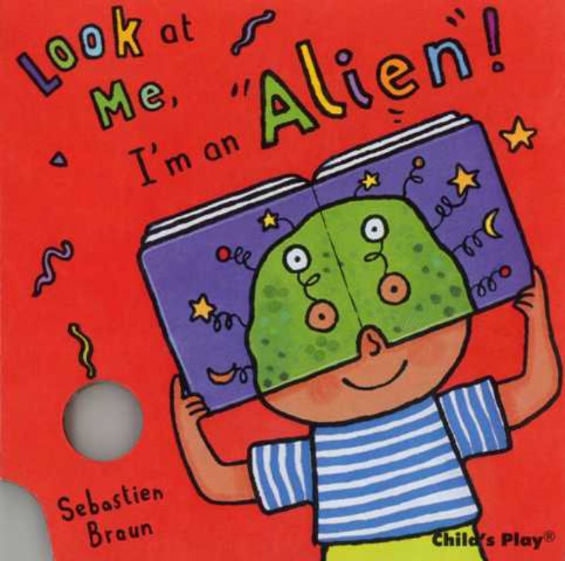 Hardback children's book featuring alien characters, encouraging role play and imagination development.