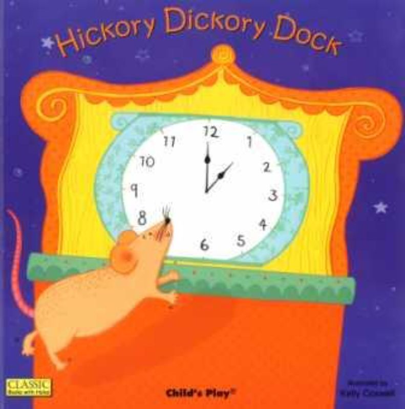 Delightful hardcover children's book featuring animals climbing a clock, teaching time in a whimsical way.