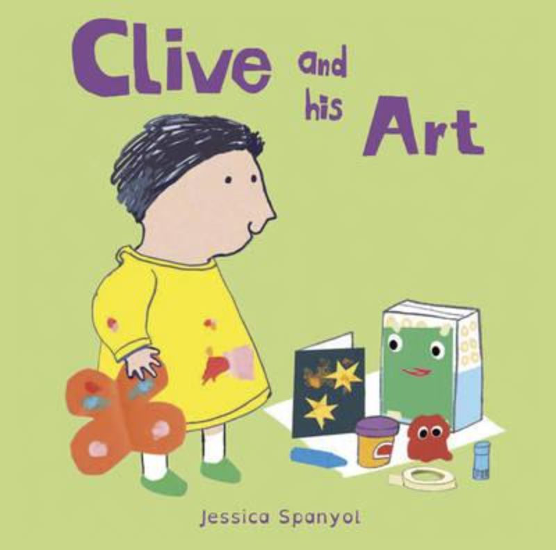 Hardback children's book featuring Clive, celebrating creativity and diversity through art in 14 illustrated pages.