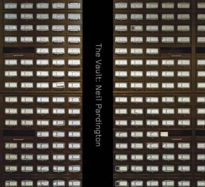 Hardback book 'The Vault: Neil Pardington' showcasing hidden art collections with stunning photography and insightful texts.
