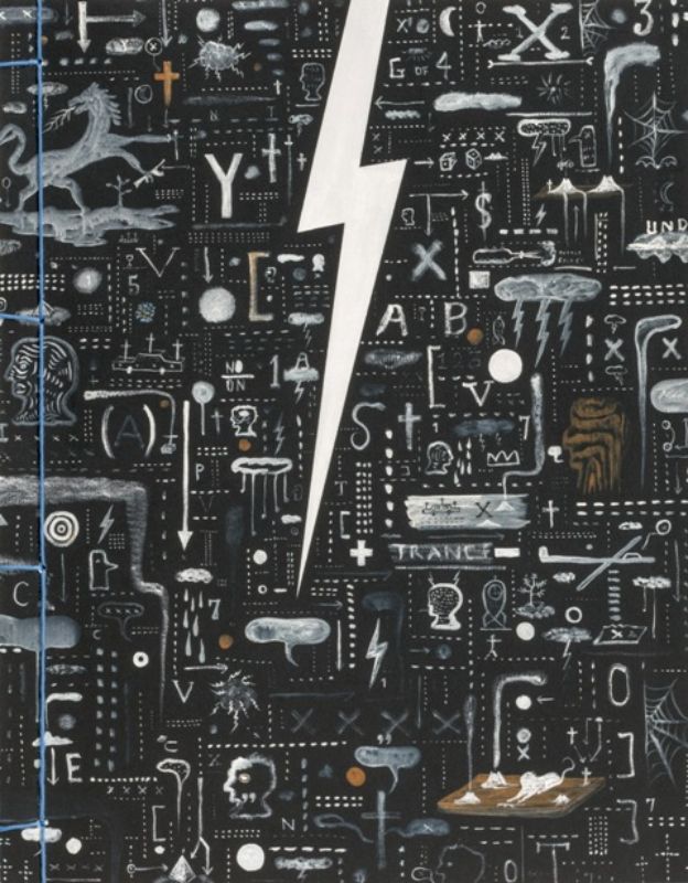 Book cover of 'Us V Them' featuring Tony de Lautour's provocative art blending low-brow and high-art elements.