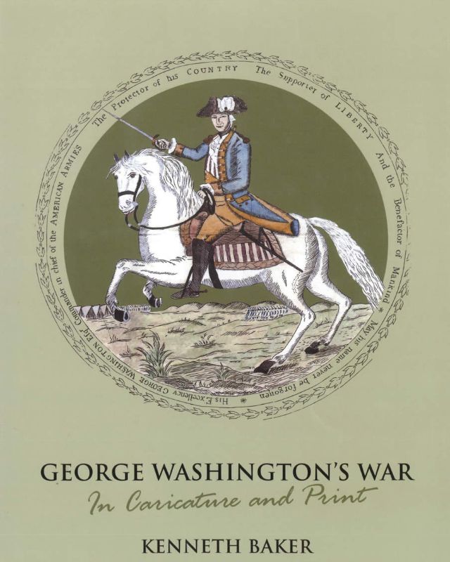 A collection showcasing British caricatures from the American Revolutionary War, highlighting George Washington and key figures.