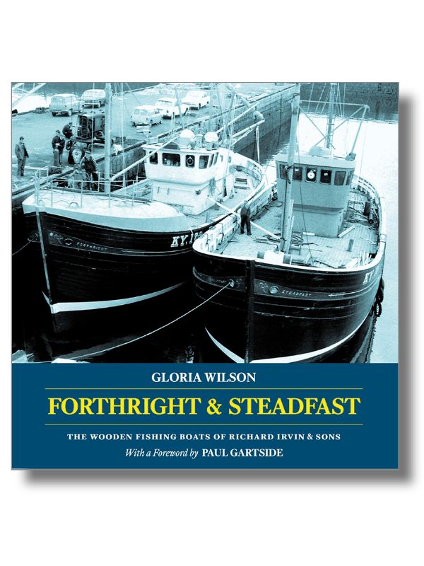 Hardcover book featuring illustrated insights into Scottish maritime heritage and fishing boats of Richard Irvin & Sons.