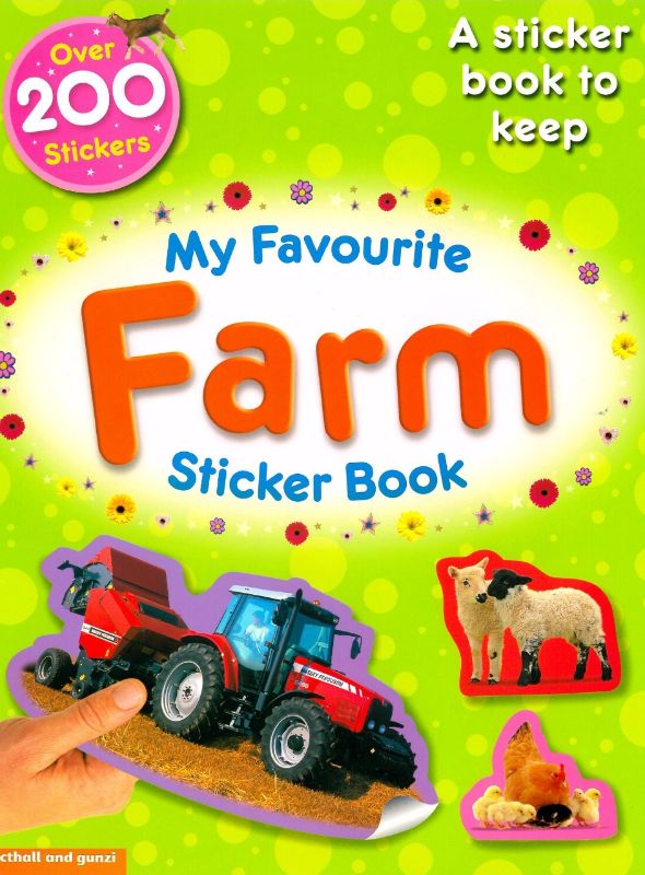 My Favourite Farm Sticker Book features vibrant stickers and illustrations engaging young readers in imaginative learning.