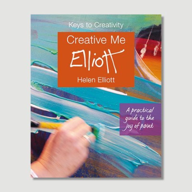 Inspiring book 'Creative Me' by Helen Elliott, 64 pages of techniques to enhance creativity in painting.