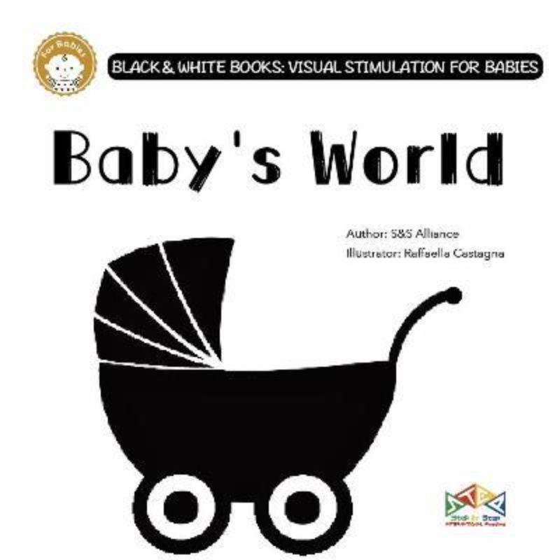 High-contrast black and white board books for babies, promoting visual recognition and cognitive development with interactive tabs.