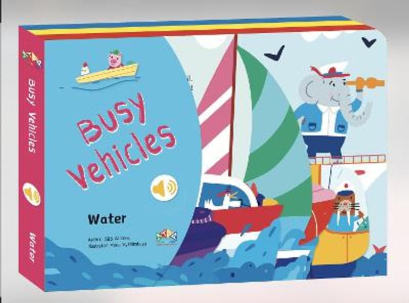 Interactive hardback book for toddlers featuring 24 colorful vehicle sounds and uniquely shaped pages for imaginative play.