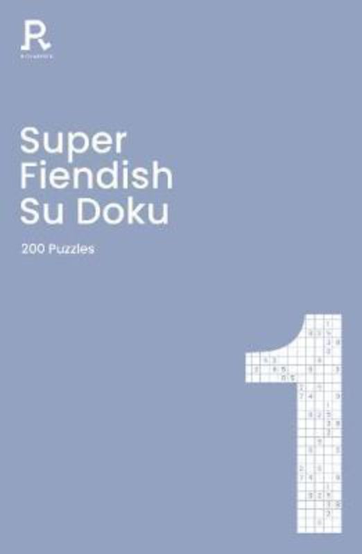 Engaging Super Fiendish Su Doku collection with 200 puzzles in a portable paperback format, perfect for on-the-go brain challenges.